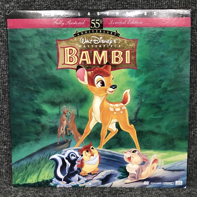 Walt Disneys Bambi 12” Laserdisc Masterpiece CAV 55th Anniversary Limited Ed. - Image 1 of 4