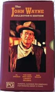The John Wayne Collectors VHS Box Set FREE POST of Three Classic Westerns - Picture 1 of 21