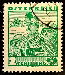 Österreich 2S Scott# 373 neu gezeichnet, gebraucht, aufklappbar - Bild 1 von 1
