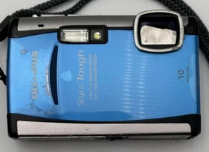 OLYMPUS Stylus Tough 6000 10 MP Digital Camera with 3.6x Wide Blue FOR PARTS - Picture 1 of 11