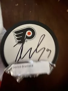 DERICK BRASSARD AUTOGRAPHED PHILADELPHIA FLYERS PUCK - Picture 1 of 1