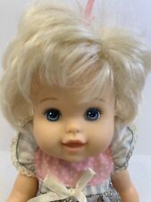 Betsy Wetsy Doll Vintage 1999 Mattel Drink & Wet Blonde Hair Blue Eyes 13''