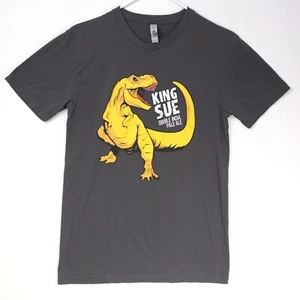 King Sue Double India Pale Ale Beer T-Shirt Gray Mens Small Big Dinosaur Logo - Picture 1 of 9
