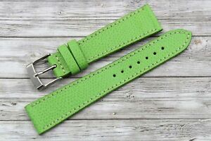 Promo Accessories Watches Watch Strap Handmade Real Leather Green Made IN Italy