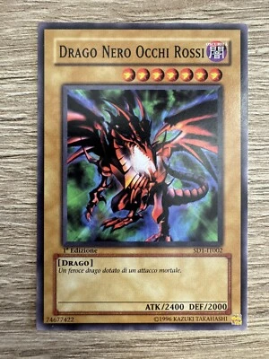 Drago Nero Occhi Rossi Yu-Gi-Oh PRIMA EDIZIONE ITA - Immagine 1 di 4