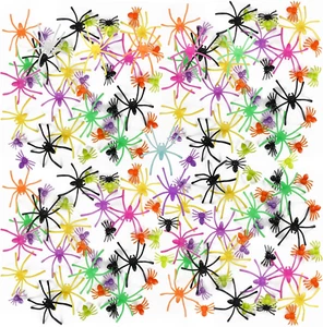 160 Pcs Halloween Realistic Plastic Spiders Bulk, Small Large Realistic Spider T - Picture 1 of 14