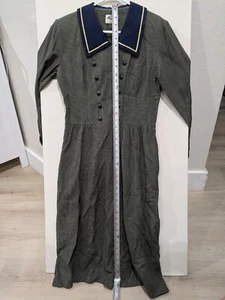 LANZ langes Kleid Damen M grau viktorianischer Stil Originals Made in USA Vintage - Bild 1 von 4