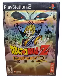 Dragon Ball Z: Budokai 2 (Sony PlayStation 2, 2003) PS2 gioco + custodia - senza manuale - Foto 1 di 5