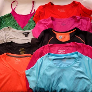 10 Damen Top Medium Tek Gear Blu Heaven RBX Marika Vera Wang Polo Splash BCG ETC - Bild 1 von 24