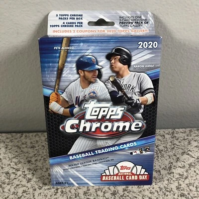 2020 Topps Chrome Baseball Card Hanger Box - Brand New Factory Sealed QTY