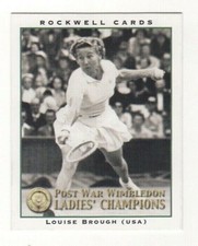 Post War Wimbledon Ladies’ Champions Tennis Card. Louise Brough, USA