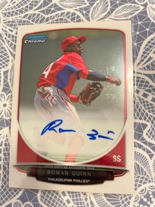 2013 Bowman Chrome #BCP-RQ Roman Quinn Autograph