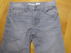 Boys Jeans Denim Wrangler Blue Grey Regular Fit 5 Pockets Age 5 yrs To 15 years - Imagen 1 de 19