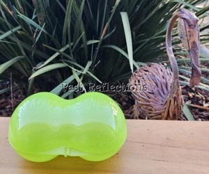 TUPPERWARE DUO FRUIT LOCKER FORGET ME NOT KEEPER LIME GREEN - Imagen 1 de 3