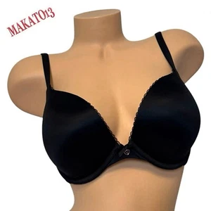 Victoria’s Secret 36D Body von Victoria glatter Push-Up Plunge BH schwarz NEU - Bild 1 von 7