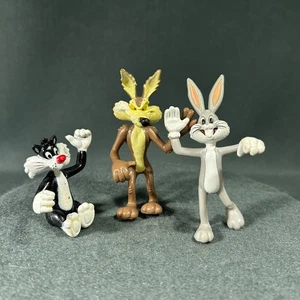 Looney Tunes Bugs Bunny Wile E. Coyote Sylvester Cat Figure Lot 1989 McDonalds - Picture 1 of 23