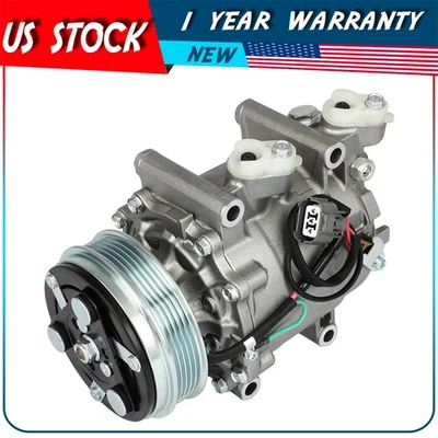 AC A/C Compressor Fits Honda Fit 1.5L 2009 2010 2011 2012 2013 - Image 1 of 4