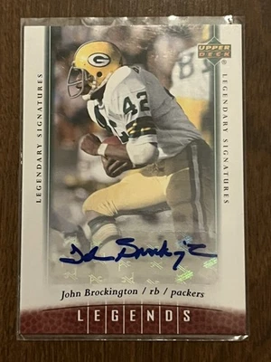 JOHN BROCKINGTON 2006 Upper Deck Legends Legendary Signatures Auto Autograph #99 - Image 1 of 2