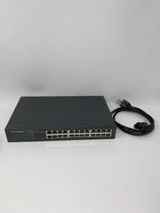 TP-Link TL-SG1024DE 24 Port Gigabit Easy Smart Switch Tested Works Great - Afbeelding 1 van 14
