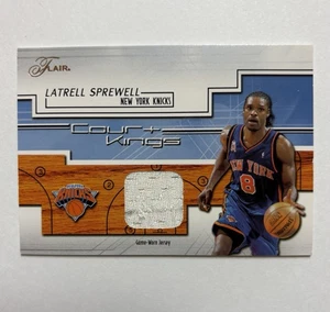 2002-03 Flair - Court Kings Latrell Sprewell #CK-LS Game Used Jersey - Bild 1 von 2