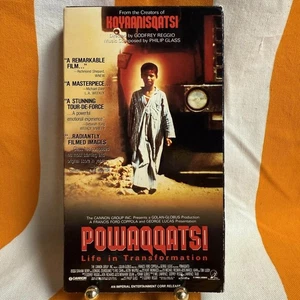 POWAQQATSI VHS Tape 1990 Vintage Documentary Philip Glass Soundtrack - Picture 1 of 4