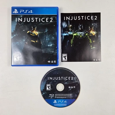 Injustice 2 Sony PlayStation 4 PS4 w/ Manual Tested Excellent Free Shipping - Image 1 of 4