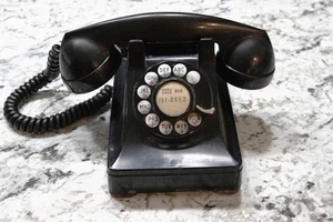 1946 Western Electric Bell System Telephone F1 Bakelite Scarce 304-AC Rotary - Picture 1 of 16