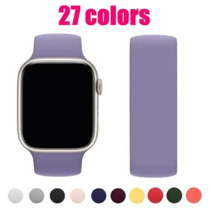 Silicone Solo Loop Band For Apple Watch 10 9 8 7 6 SE 5 4 3 2 1 Ultra 49 - 38mm - Zdjęcie 1 z 33