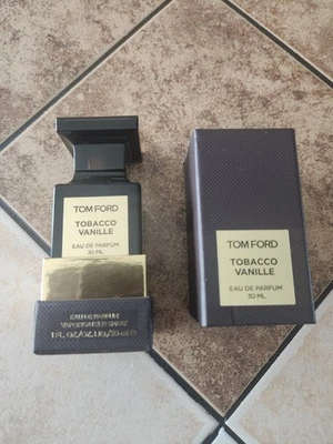 BOTELLA VACÍA y Caja Tom Ford Tabaco Perfume Vainilla Eau De Parfum 30 ml 1,0 OZ Foto 1 de 4