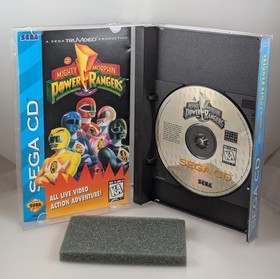 Sega CD - Mighty Morphin Power Rangers - Complete CIB w/ Foam Reg Card VG