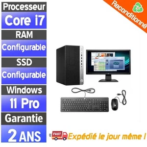 ☑️⭐☑️HP EliteDesk 600 G3 MT - Intel Core i7-6700 3.40GHz - PC Configurable - 22" - Photo 1/6