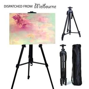 Aluminium Metal Painting Easel Art Stand Portable Folding Adjustable Tripod Bag - Picture 1 of 3