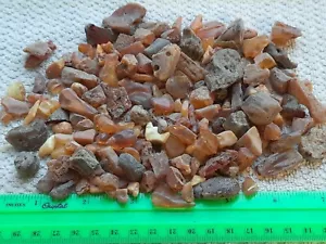 Baltischer Bernstein Rohsteine Perlen Armband Mosaik Natur Bursztyn Baltycki 100g - Bild 1 von 5