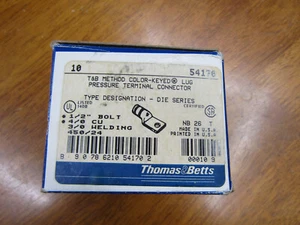 14- THOMAS & BETTS 54170 COPPER COMPRESSION LUG 4/0 cu T&B - Picture 1 of 4