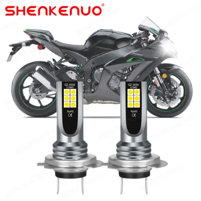 Para Kawasaki KLE650 Versys 650 ABS 2007-19 - 2x Kit de faros LED bombillas de haz bajo Foto 1 de 4