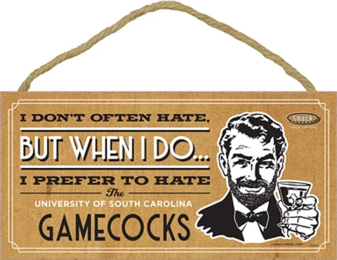 Anti South Carolina Gamecocks College Football Smack Rival Funny Wood Plaque USA Cover