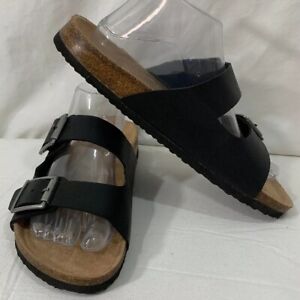 Madden Girl Black Slide Sandals Size 10.5 NWOT 