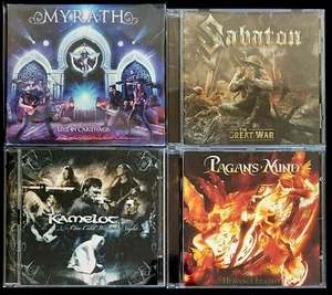 SABATON KAMELOT MYRATH PAGAN'MIND LOT 5 CD +1 DVD PROGRESSIVE PROG METAL - Foto 1 di 11