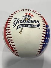 Defunct MILB Staten Island Yankees Baseball USA Flag Ball 