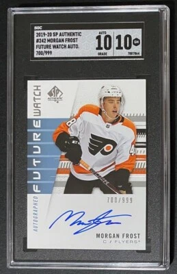 MORGAN FROST SGC 10/10 Gem Mint SP AUTHENTIC Autograph xxx/999 FLYERS EAGLES - Image 1 of 3