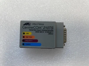 AT-210TS Allied Telesis Slim-Line CentreCOM Twisted Pair Transceiver - Bild 1 von 2