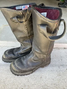 Pro Warrington 3009 Leather Firefighter Boots Lined Men's Size 5.5 D Men Turnout - Picture 1 of 12