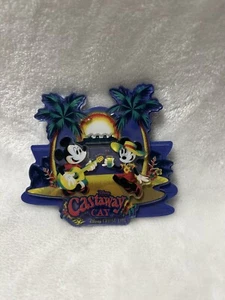 Disney Cruise Line DCL Castaway Cay Scenic Acrylic 3D Magnet Mickey Minnie - Picture 1 of 5