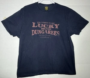 Lucky Brand klassische Passform T-Shirt Herren Größe Large hergestellt in den USA 100 % Baumwolle - Bild 1 von 6