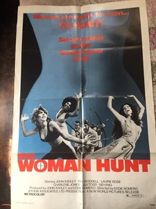 WOMAN HUNT Original MOVIE POSTER '72 Good Condition 27x41 - Picture 1 of 6