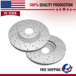 Front Brake Rotors For 2005 - 2018 Infiniti EX35 EX37 G25 G35 G37 M35H M37 Q70L - Picture 1 of 5