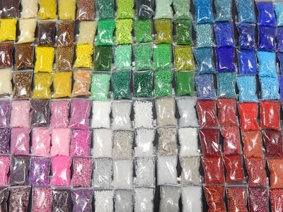 100 Paket Rocailles Perlen set 2/3/4/6 mm Glasperlen 2kg Großhandel Posten BEST  - Bild 1 von 4