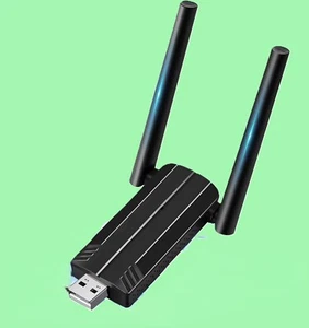 USB-WLAN-Stick 1800Mbps, Dual-Band (2.4/5.8GHz), USB 3.0, kompatibel mit Windows - Bild 1 von 2