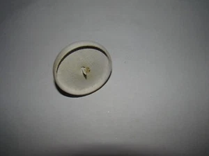 Kerzenteller weiß Untersetzer Kerzenhalter aus Holz mit Dorn 5cm - Bild 1 von 2
