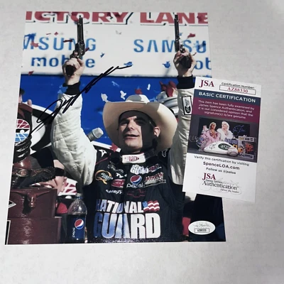 Jeff Gordon signed NATIONAL GUARD 2009 TEXAS WIN photo JSA SPENCE AUTHENTICATED - Image 1 of 3